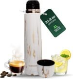 Kalmateh Stainless Steel Thermo Bottle 34oz for Hot Drinks, Precise Pouring for Coffee, Tea, Yerba Mate and Cold Beverages - Image 2