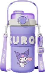 Kuromi Stainless Steel Insulated Water Bottle with Handle and Strap 635ml - Image 2