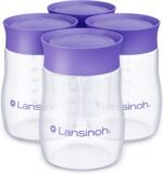 Lansinoh Breastmilk Storage Bottles | 4-Pack 5oz BPA & BPS-Free | Pump-to-Storage Feeding Bottles | Compatible with Lansinoh Breast Pumps and Nipples - Image 2
