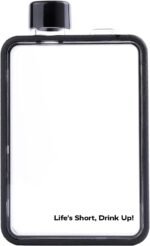 LifeSpan Fitness 13oz Flask Water Bottle, portable travel bottle for Outdoor Sport Gym Hiking, Black - Image 2