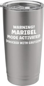 MARIBEL Personalized Women's Gift Custom MARIBEL Stainless Steel Insulated Tumbler - Image 2