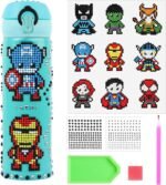 MEIEST Decorate Your Own Water Bottle with Hero 5D Diamond Art Painting Stickers Kits & Glitter Gems - Image 2