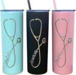 Maars Laser Engraved Personalized 20 or 22 oz Tumbler with lid and straw - Doctor or Nurse Gift, Medical Assistant Tumbler, Graduate Gift - Image 2