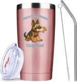 Man's Best Mutant,20 Oz Dogmeat Insulated Stainless Steel Iced Coffee Tumbler with Lid, Straw and Brush,Funny Travel Coffee Mug Cup Water Bottle for Gamers,Dog Lovers,Men,Women,Unique Gift Idea - Image 2
