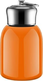 Mifoci 1 Pcs 10oz Mini Water Bottles Stainless Steel Slim Insulated Thermal for Hot Cold Drink Small Vacuum Portable Orange Water Bottle for Women Gifts Travel Camping Hiking - Image 2