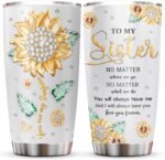Muilzon Best Big/Little Sister Gifts from Sisters Tumblers 20oz - Cool/Funny Gifts for Sister from Brother Coffee Mug - Christmas Mothers Day Birthday Gift Ideas for Sis Cup - Image 2