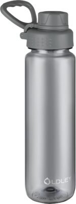 OLDLEY 32 oz Water Bottle, Sports Tritan Water Bottle with Carry Handle and Spout Lid, Leakproof & BPA Free Large Water Bottles for Home,Travel, School, Outdoors, Gym, Gray - Image 2