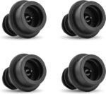 OWO Wine Stoppers Vacuum, Wine Saver, Reusable Bottle Sealer, Keeps Fresh, Black, 4 Pack - Image 2