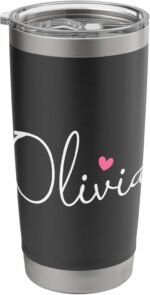 Olivia Name Birthday Kid Girl Woman Personalized Olivia Stainless Steel Insulated Tumbler - Image 2