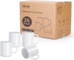 PYD Life Sublimation Mugs Blank 11 OZ Bulk Coffee Mugs White Ceramic Photo Cups Wholesale for Cricut Mug Press Tumbler Heat Press Print 36 Pack… - Image 2