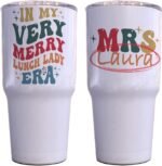 Personalized Name Proud Cafeteria Vacuum Insulated Stainless Steel Engraved Tumbler 30oz with Lid Gifts for Lunch Lady Squad Back to School Teacher Appreciation Women - Image 2