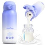 Portable Bottle Warmer for Travel, Dual Heating Modes Baby Milk Warmer On The Go for Breastmilk, Water and Formula, Precise Temperature Control with 5 Levels, Long-Lasting Battery (Purple) - Image 2