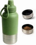 Portable Water Bottle & Feeder Bowl: Durable 2-in-1 Travel Solution with Stainless Steel, eco-Friendly Design, and Compact Portability. Perfect for Hydrating Pets on The go - Image 2