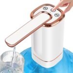 Portable Water Bottle Pump for 5 Gallon Jug, Camping USB Rechargeable Water Pump w/3 Flow Modes, 1200mAh Battery, Lightweight Bottled Water Dispenser for Home, RV, Outdoors, Fits 1-5 Gallon Bottles - Image 2