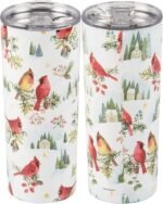 Primitives by Kathy Winter Cardinal Coffee Tumbler - Image 2
