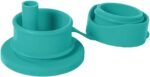 Pura Sport Big Mouth Silicone Sport Straw Top - Leak & Spill-Proof, Plastic-Free, MadeSafe Certified, Medical-Grade Silicone - Fits All Sport Bottles – Mint Straw - Image 2