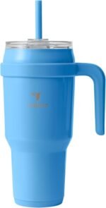 REDUCE Cold1 40 oz Tumbler with Handle - Vacuum Insulated Stainless Steel Water Bottle for Home, Office or Car, Reusable Mug with Straw or Leakproof Flip Lid, Keeps Drinks Cold All Day- Oahu Blue - Image 2