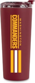Rico Industries NFL Football 24oz Stainless Steel Tumbler with Lid and Dual Functioning Lid - Image 2