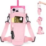 Roliwils Water Bottle Holder with Strap for Brumate Era, Hands-Free Adjustable Carrier Sling Bag for Hiking Camping Gym | Phone Pocket Storage | Tumbler Accessories - Image 2