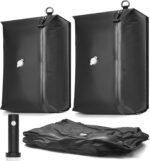 SUOCO Travel Pack Vacuum Kit, Travel Vacuum Bags with Wireless Electric Pump, Clothing Compression Packing Cubes for Carry-On Luggage Backpack Suitcase, 2 Small - Image 2