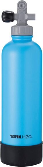 Scuba Tank Vacuum Insulated Water Bottle: Great Gift and Accessory for Scuba Divers | Holds 700mL | Food-Grade Stainless Steel Bottle, BPA-Free Cap, Silicone Boot - Image 2
