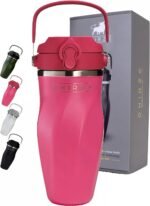 Shaker Bottle for Protein Mixes – Double Wall Stainless Steel, For Shakes, Water, Smoothies, Cocktails –Leak-Proof, 26oz, Copper-Insulated Blender Cup, BPA-Free No Mixing Tools Needed, (Pink) - Image 2