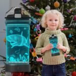 Shark Gifts Water Bottle, Light Up Drinking Bottles with 3D Shark-14 OZ Tritan BPA Free Eco-Friendly Cool Water Cups Gifts for School Boys Children Christmas Holiday Back-to-school Gift - Image 2