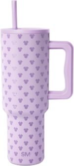 Simple Modern Disney 40 oz Tumbler with Handle and Straw Lid | Minnie Mouse Me on Violet Breeze | Trek Collection | Insulated Stainless Steel | Water Bottle Travel Mug | Reusable | Gifts for Women Men - Image 2