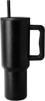 Simple Modern Halloween 40 oz Trek Tumbler with Handle and Straw Lid | Cup Holder Friendly Insulated Stainless Steel Travel Mug | Spiderwebs - Image 2