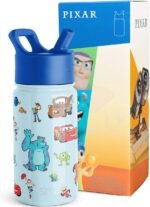 Simple Modern Kids Summit Water Bottle with Straw Lid | Disney Pixar 14oz Stainless Steel Cup Insulated Tumbler for Boys, School | Pixar Pals - Image 2