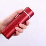 Small Stainless Steel Insulated Water Bottle, Vacuum Water Bottle, Slim Tumbler, Small Sports Bottle, Leak Proof,Coffee Cup, Pocket Bottle, Coffee Bottle, keep hot and cold (Red) - Image 2