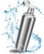 Soda Stream Bottle 35oz Stainless Steel Water Bottle Replacement for Sodastream Terra, Fizzi, Art - Leak-Proof Dishwasher Safe Plastic Free Metal Sodastream Bottles Sport gym 1 liter - Image 2