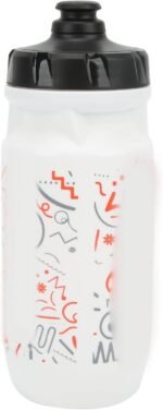 Sports Water Bottle, 550ml Mountain Bike Plastic Insulated Squeeze Water Bottle, Fits Bike Bottle Holder, Outdoor Cycling Kettle for Cycling Gym Hiking Riding Camping(White) - Image 2