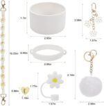 Stanley Cup Accessories Set Including Water Bottle Handle Strap, Siliocne Stanley Cup Boot, Siliocne Straw Cover, Stanley Charms for Stanley Cup 40oz & 30oz Tumbler - Image 2