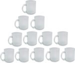 Sublimation Glass Frosted Blank Gift Mug 11 ounces 12 pieces Heat Thermal Coating Transfer dye - Image 2