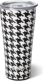 Swig Life 32oz Insulated Tumbler, Travel Coffee Tumbler with Lid, Cup Holder Friendly Travel Coffee Mug, Stainless Steel with Lid (Houndstooth) - Image 2