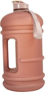 TOOFEEL 1 Gallon Water Bottle,Leakproof,Bpa Free,Dishwasher Safe,128 oz Large Water Jug wiht Handle,Travel & Camping & Sports & Gym Water Bottle For Men and Women - Matte Pink - Image 2