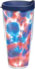 Tervis Americana Tie Dye Double-Walled Insulated Tumbler Cup Keeps Drinks Cold & Hot- 16oz 2pk, Clear - Tritan - Image 2
