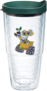 Tervis Disney WALL-E Emblem Made in USA Double Walled Insulated Tumbler Travel Cup Keeps Drinks Cold & Hot, 24oz, Classic - Image 2