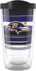 Tervis NFL Baltimore Ravens - Hype Stripes Made in USA Double Walled Insulated Tumbler Travel Cup Keeps Drinks Cold & Hot, 16oz, Classic - Image 2