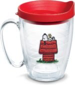 Tervis Peanuts Best Buddies Collection Snoopy Woodstock House Made in USA Double Walled Insulated Tumbler Travel Cup Keeps Drinks Cold & Hot, 16oz Mug, House - Image 2