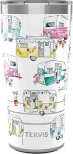 Tervis Traveler Colorful Camper Triple Walled Insulated Tumbler Travel Cup Keeps Drinks Cold & Hot, 20oz, Stainless Steel - Image 2