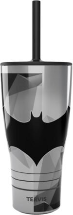 Tervis Traveler DC Comics Batman Lineage Triple Walled Insulated Tumbler Travel Cup Keeps Drinks Cold & Hot, 30oz - with Straw Lid, Stainless Steel - Image 2
