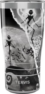 Tervis Traveler Disney - Nightmare Before Christmas Torn Collage Triple Walled Insulated Tumbler Travel Cup Keeps Drinks Cold & Hot, 20oz, Stainless Steel - Image 2