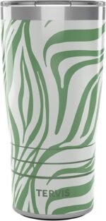 Tervis Traveler Jade Zebra Animal Print Triple Walled Insulated Tumbler Travel Cup Keeps Drinks Cold & Hot, 20oz, Stainless Steel - Image 2