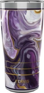 Tervis Traveler Marble - Alexandrite Triple Insulated Tumbler Travel Cup Keeps Drinks Cold & Hot, 20oz, Stainless Steel - Image 2