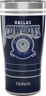 Tervis Traveler NFL Dallas Cowboys - Vintage Triple Insulated Tumbler Travel Cup Keeps Drinks Cold & Hot, 20oz, Stainless Steel - Image 2