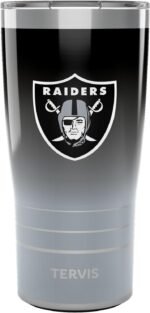 Tervis Traveler NFL Las Vegas Raiders - Ombre Triple Insulated Tumbler Travel Cup Keeps Drinks Cold & Hot, 20oz, Stainless Steel - Image 2