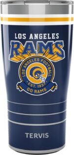 Tervis Traveler NFL Los Angeles Rams - Vintage Triple Insulated Tumbler Travel Cup Keeps Drinks Cold & Hot, 20oz, Stainless Steel - Image 2