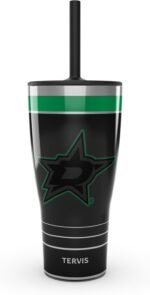 Tervis Traveler NHL Dallas Stars - Night Game Triple Walled Insulated Tumbler Travel Cup Keeps Drinks Cold & Hot, 30oz with Straw Lid, Stainless Steel - Image 2